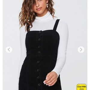 Black Button Up Dress: Large, Forever 21